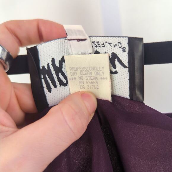 VTG Ursula of Switzerland Dress Womens 4 Petite Purple Whimsigoth Witchy 90s - Picture 10 of 10